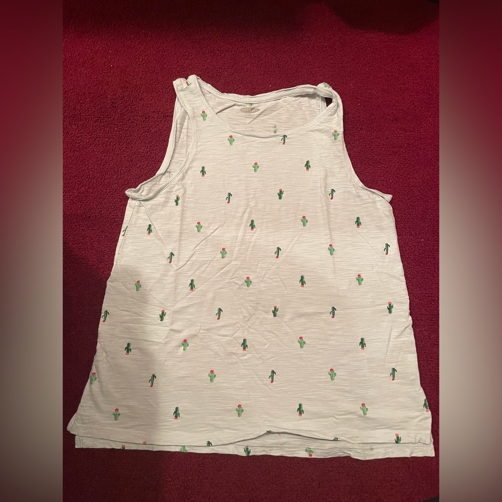 Old Navy Summer Light Cactus Tank Top